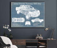 Cutler West 2022 Toyota Tacoma TRD Pro Blueprint Vintage Auto Print