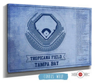 Cutler West Tampa Bay Rays - Tropicana Field Vintage Baseball Print - Team Color