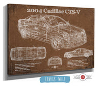 Cutler West 2004 Cadillac CTS-V Vintage Blueprint Auto Print