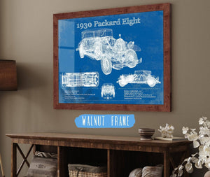 Cutler West 1930 Packard Eight Vintage Blueprint Auto Print