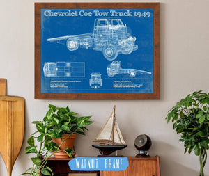 Cutler West 1949 Chevrolet 5100 Coe Tow Vintage Blueprint Auto Print