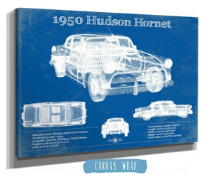 Cutler West 1950 Hudson Hornet Vintage Blueprint Auto Print