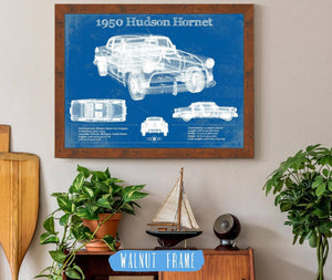 Cutler West 1950 Hudson Hornet Vintage Blueprint Auto Print