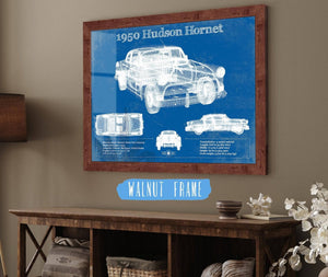 Cutler West 1950 Hudson Hornet Vintage Blueprint Auto Print