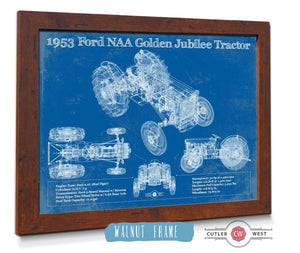 Cutler West 1953 Ford NAA Golden Jubilee Blueprint Vintage Tractor Patent Print