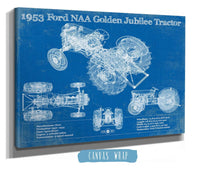 Cutler West Ford Collection 1953 Ford NAA Golden Jubilee Blueprint Vintage Tractor Patent Print