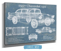 Cutler West Chevrolet Collection 1957 Buick Century Taxi Blueprint Dark Color Vintage Auto Print