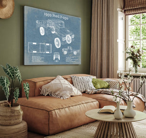 Cutler West 1959 Ford F-250 Vintage Blueprint Auto Print