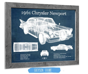 Cutler West 1961 Chrysler Newport Vintage Blueprint Auto Print