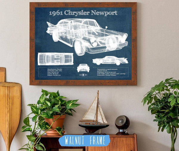 Cutler West 1961 Chrysler Newport Vintage Blueprint Auto Print