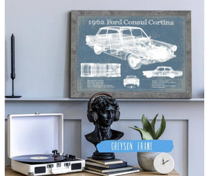 Cutler West 1962 Ford Consul Cortina Mark I Original Blueprint Art