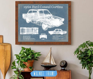 Cutler West 1962 Ford Consul Cortina Mark I Original Blueprint Art