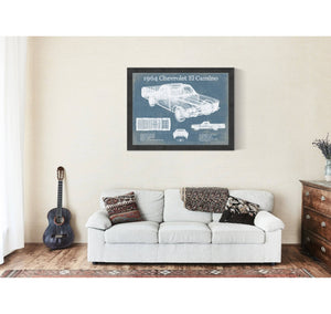 Cutler West 1964 Chevrolet El Camino Vintage Blueprint Auto Print