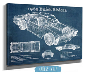 Cutler West 1965 Buick Riviera Vintage Blueprint Auto Print