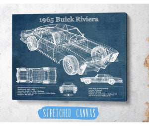 Cutler West 1965 Buick Riviera Vintage Blueprint Auto Print