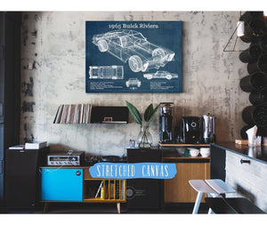 Cutler West 1965 Buick Riviera Vintage Blueprint Auto Print