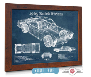 Cutler West 1965 Buick Riviera Vintage Blueprint Auto Print