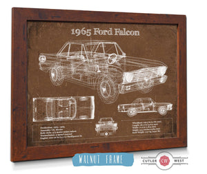 Cutler West 1965 Ford Falcon Blueprint Vintage Auto Print
