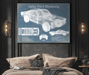 Cutler West 1965 Ford Mustang Fastback Original Blueprint Art