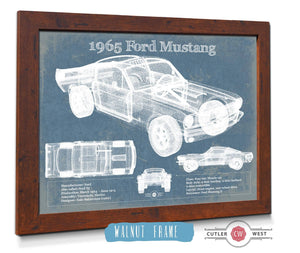 Cutler West 1965 Ford Mustang Fastback Original Blueprint Art