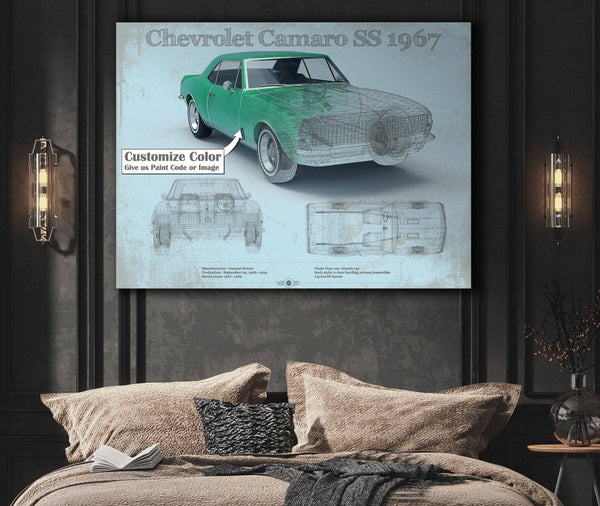 Cutler West 1967 Camaro SS 1967 Original Vintage Car Print