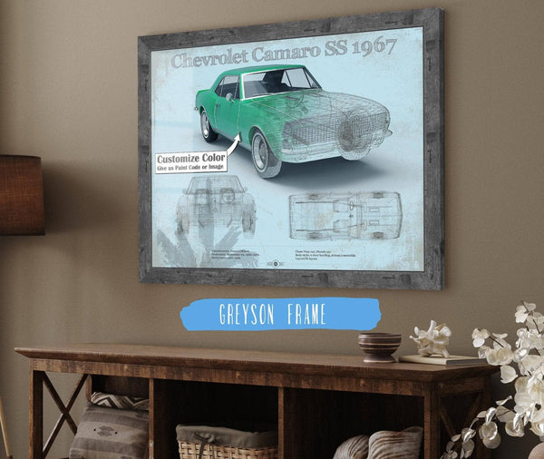 Cutler West 1967 Camaro SS 1967 Original Vintage Car Print