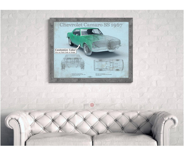 Cutler West 1967 Camaro SS 1967 Original Vintage Car Print