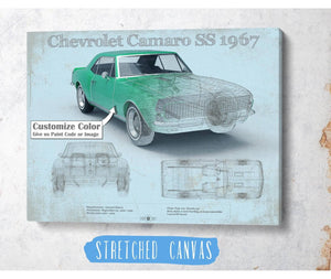 Cutler West 1967 Camaro SS 1967 Original Vintage Car Print
