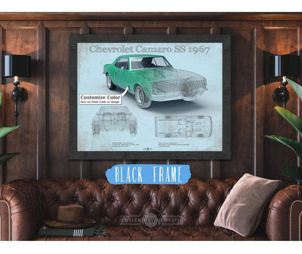 Cutler West 1967 Camaro SS 1967 Original Vintage Car Print