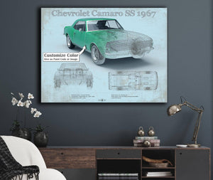 Cutler West 1967 Camaro SS 1967 Original Vintage Car Print