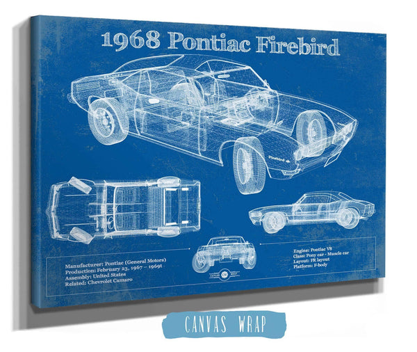 Cutler West 1968 Pontiac Firebird Vintage Auto Print