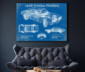 Cutler West 1968 Pontiac Firebird Vintage Auto Print