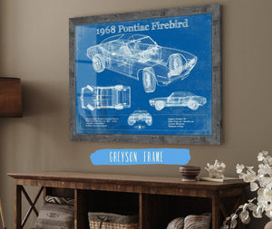 Cutler West 1968 Pontiac Firebird Vintage Auto Print