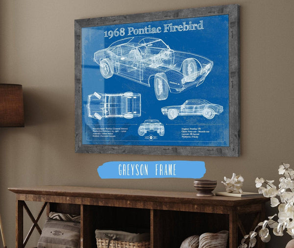 Cutler West 1968 Pontiac Firebird Vintage Auto Print