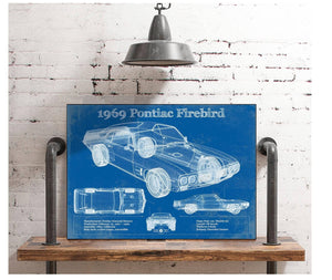 Cutler West 1969 Pontiac Firebird 400 Vintage Auto Print