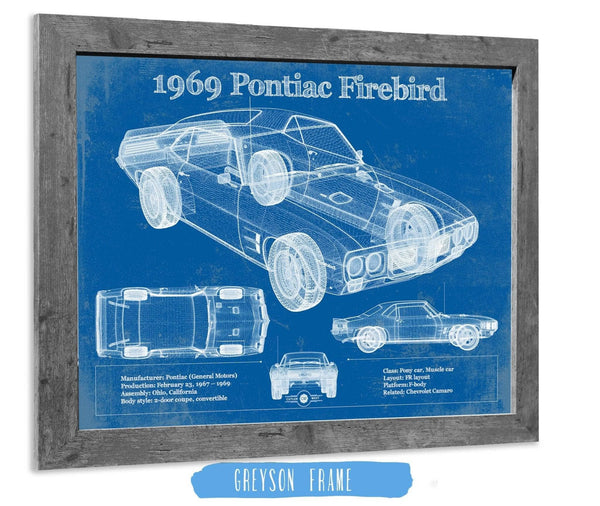Cutler West 1969 Pontiac Firebird 400 Vintage Auto Print
