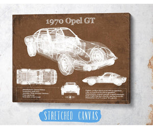 Cutler West 1970 Opel GT Original Vintage Car Print