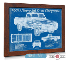 Cutler West 1971 Chevrolet C-10 Cheyenne Original Blueprint Art