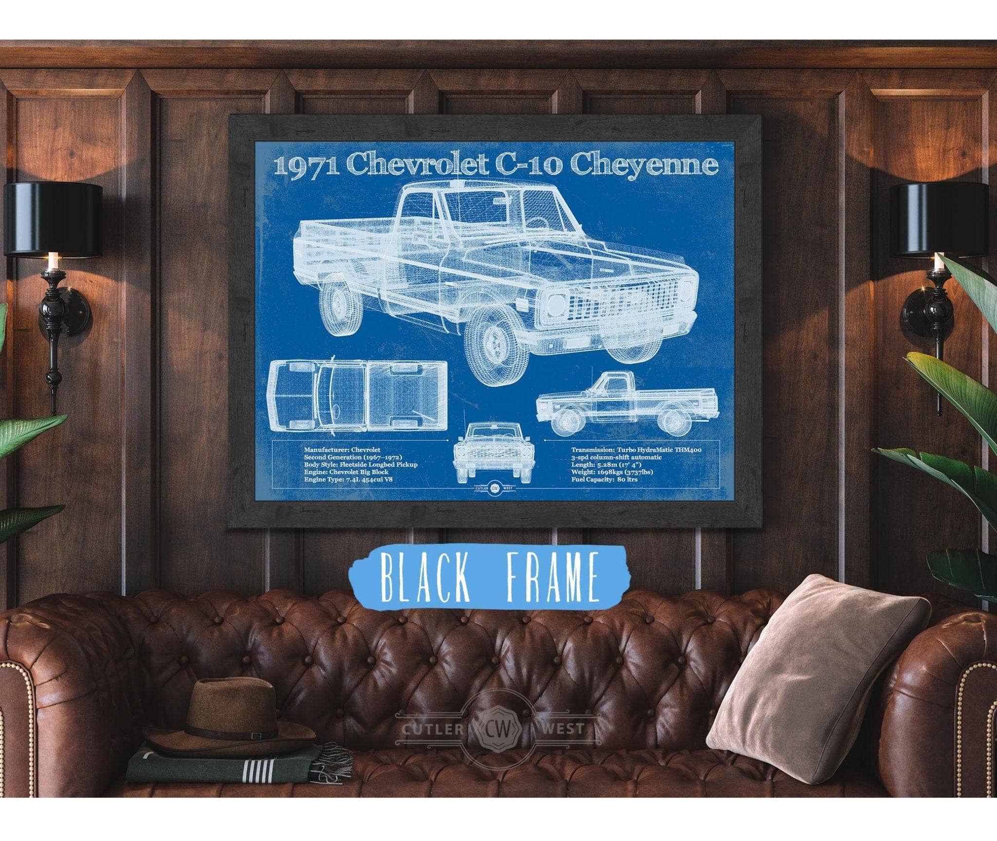 1971 Chevrolet C-10 Cheyenne Original Art by Cutler West