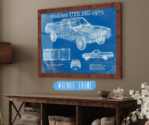 Cutler West 1971 Holden HG Belmont ute Vintage Auto Print