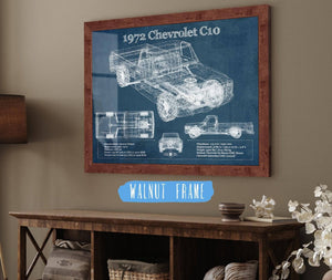 Cutler West 1972 Chevrolet C10 Vintage Blueprint Auto Print