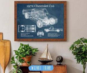 Cutler West 1972 Chevrolet C10 Vintage Blueprint Auto Print