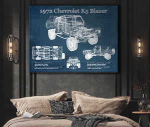 Cutler West 1972 Chevrolet K5 Blazer Blueprint Vintage Auto Patent Print