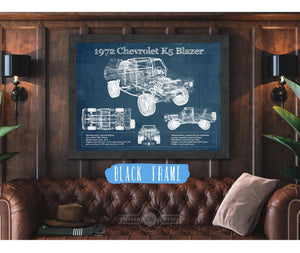 Cutler West 1972 Chevrolet K5 Blazer Blueprint Vintage Auto Patent Print