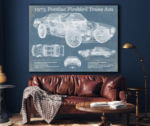 Cutler West 1973 Pontiac Firebird Trans Am Vintage Auto Print