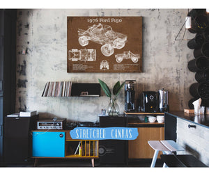 Cutler West 1976 Ford F150 Highboy Truck Vintage Blueprint Auto Print