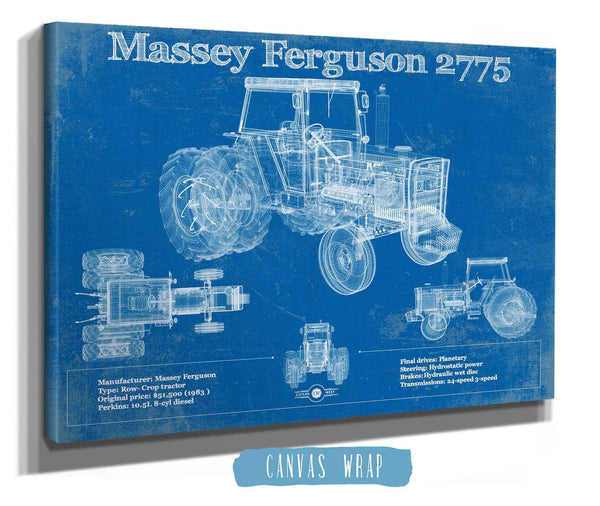 Cutler West 1978 Massey Ferguson 2775 Tractor Vintage Blueprint Auto Print