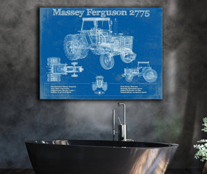 Cutler West 1978 Massey Ferguson 2775 Tractor Vintage Blueprint Auto Print