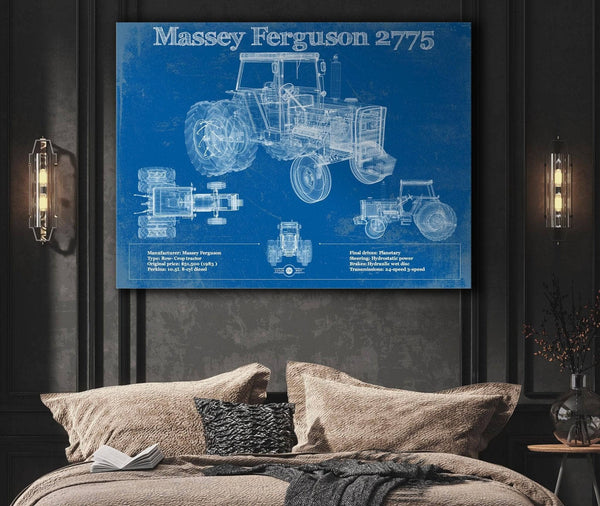 Cutler West 1978 Massey Ferguson 2775 Tractor Vintage Blueprint Auto Print
