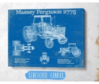 Cutler West Vehicle Collection 1978 Massey Ferguson 2775 Tractor Vintage Blueprint Auto Print